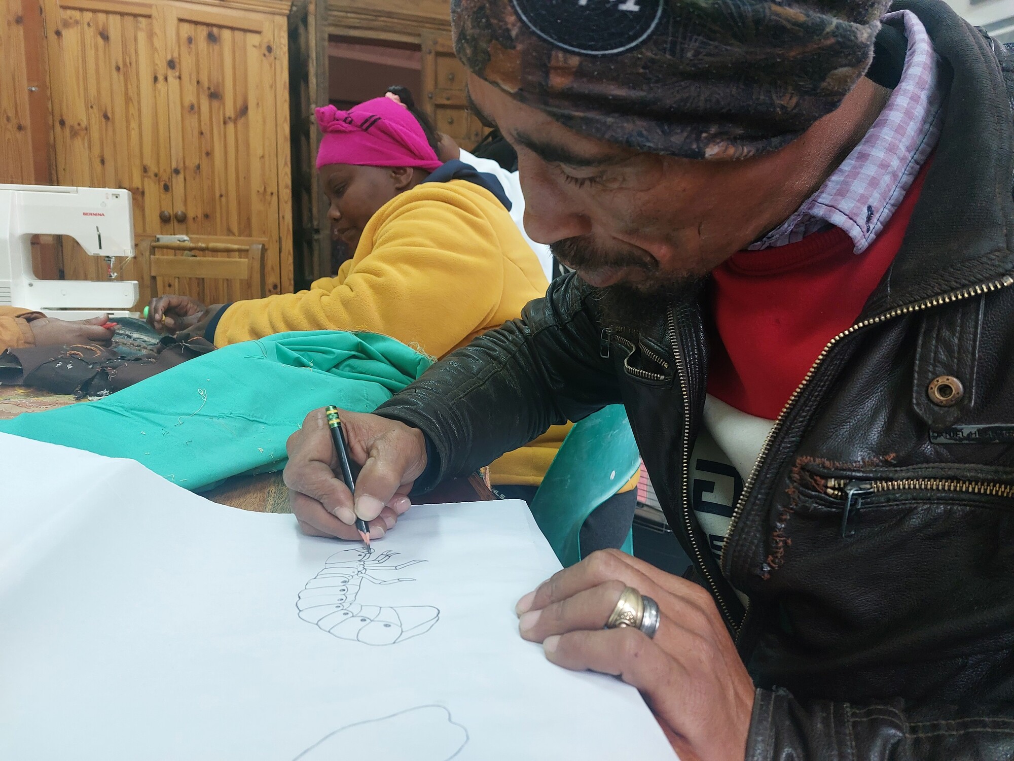 4 20230626 131122 Restorations in progress Truth tree tapestry Naasley drawing