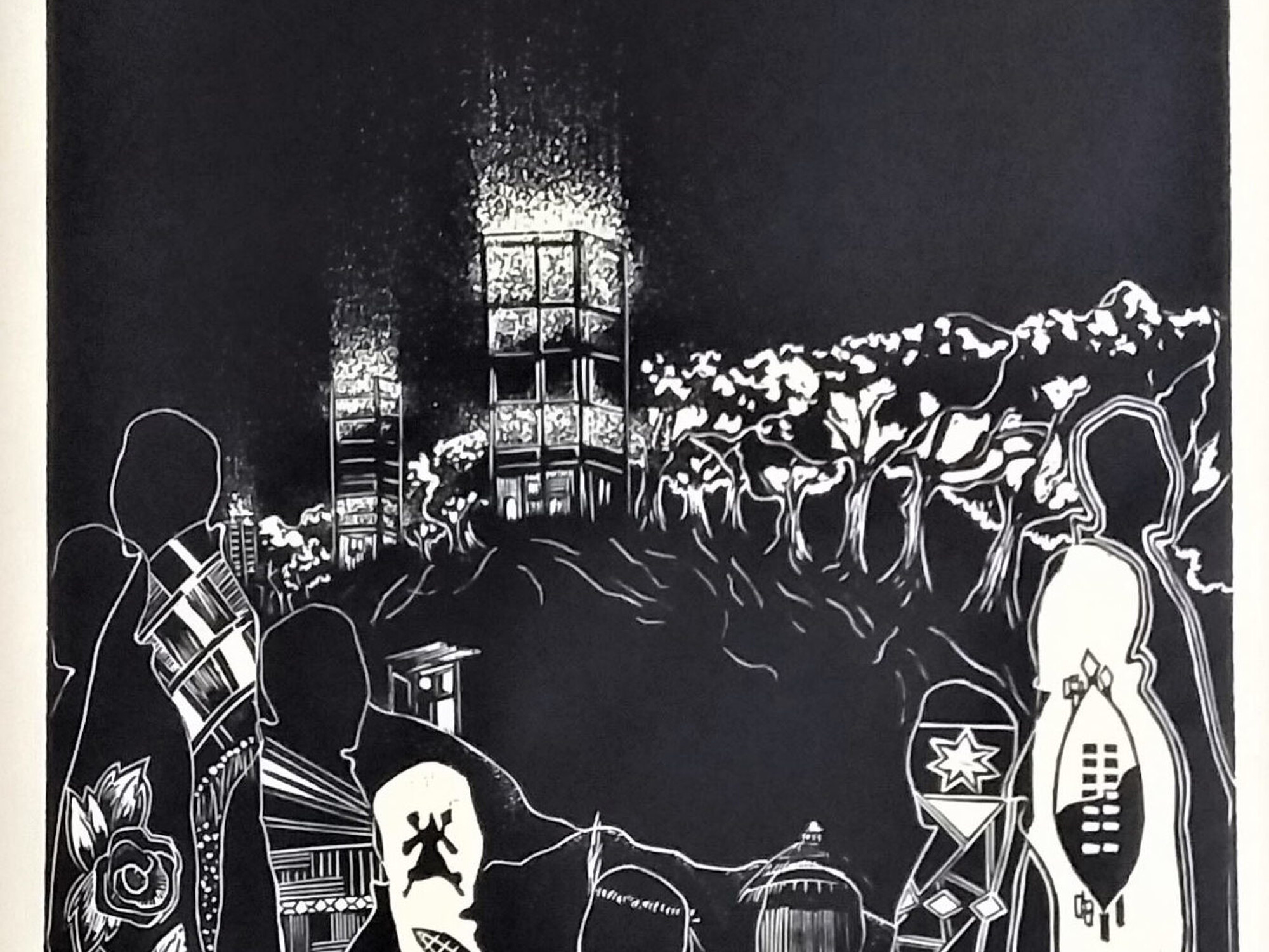 APS Bheki Sibiya 1994 Print Umuziosentabenilight on the hill Image